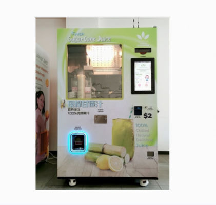 Jakość  220V / 50Hz Sugarcane Vending Machine Juice Extractor For Restaurants Supermarkets fabryka