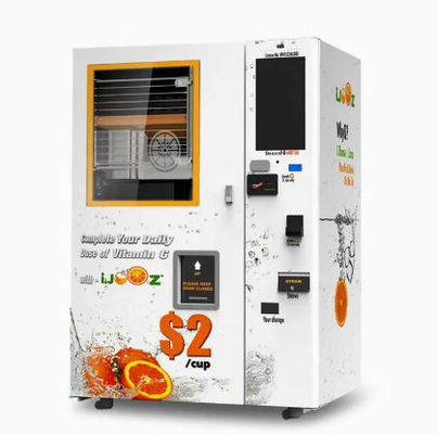 Automat do sprzedaży soków owocowych w centrum handlowym Samoobsługa z akceptorem rachunków