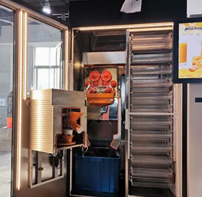 Komercyjny automat do sprzedaży soków owocowych 1000 W Wyciskarka do świeżo wyciśniętej pomarańczy