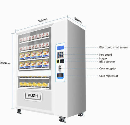Zautomatyzowane automaty do sprzedaży detalicznej supermarketów do chleba z sokiem jabłkowym