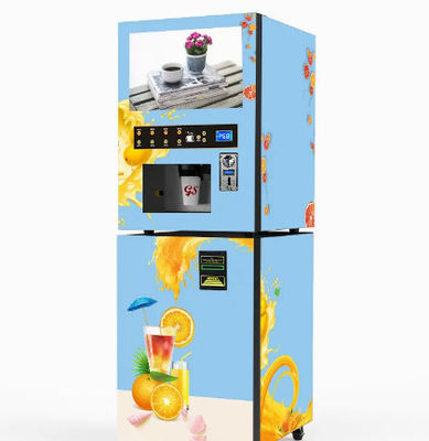 Samoobsługowy automat do sprzedaży soku pomarańczowego Płatność za monety z systemem chłodzenia