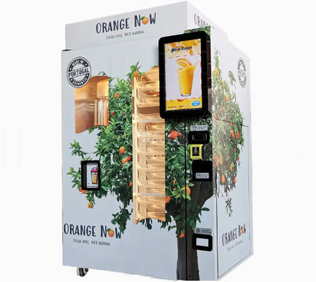 Wewnętrzny automat do sprzedaży soków owocowych CE / Maszyna do świeżo wyciśniętego soku pomarańczowego