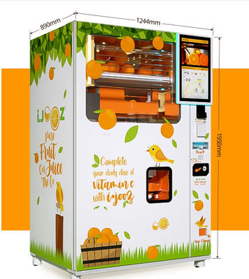Automat do sprzedaży świeżych soków pomarańczowych o mocy 1500 W, automatyczny, chłodzony powietrzem, do supermarketów