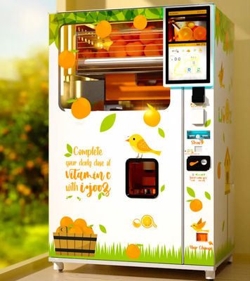Automat do sprzedaży świeżych soków pomarańczowych o mocy 1500 W, automatyczny, chłodzony powietrzem, do supermarketów