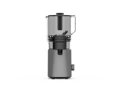 HJ303 Srebrny Szary Powolny Suszarek Żujący 155 mm Szeroki Słup pasuje do całego ananasa, 200W silnik, 1000ml kubek soku, <70dB Cicha obsługa