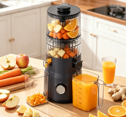 Świeże Smart HJ103 Kompaktny Słownie Żujący Sok    Real Nutrition for Real Kitchens z 135mm Wide Chute, 200W Cold Press & Self Cleaning