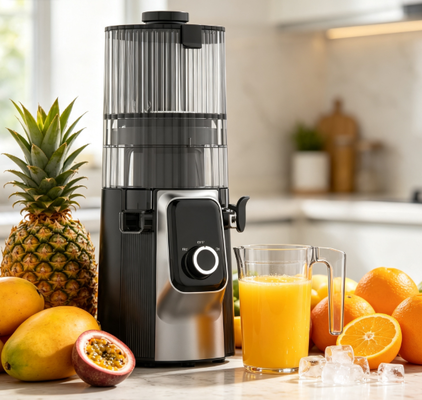 Fresh Smart HJ102C Slow Masticating Juicer   The Juicer That Makes Your Kitchen the Heart of Healthy Living with 3 Adjustable Speeds, 135mm Wide Chute, 200W Cold Press & Self-Cleaning Świeży Smart HJ102C Slow Masticating Juicer
