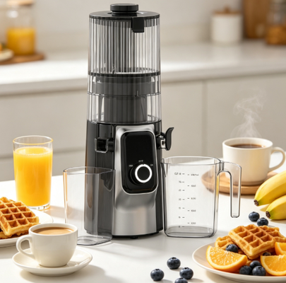 Fresh Smart HJ102C Slow Masticating Juicer   The Juicer That Makes Freshness a Habit with 3 Adjustable Speeds, 135mm Wide Chute, 200W Cold Press & Self-Clean