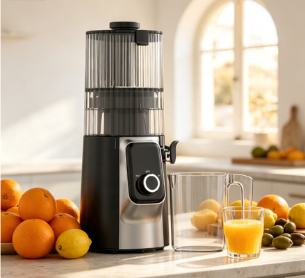 Fresh Smart HJ102C Slow Masticating Juicer   The Juicer That Makes Real Food Easy with 3 Adjustable Speeds, 135mm Wide Chute, 200W Cold Press & Self-Clean