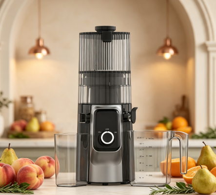Świeże Smart HJ102C Slow Masticating Juicer   The Juicer That Brings the Farmers Market to Your Kitchen with 3 Adjustable Speeds, 135mm Wide Chute, 200W Cold Press & Self-Cleaning Świeży Smart HJ102C Slow Masticating Juicer