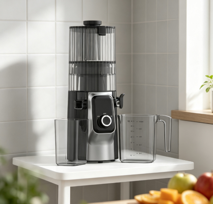 Fresh Smart HJ102C Slow Masticating Juicer   The Juicer That Takes You From Morning To Night z 3 prędkościami regulowanymi, 135mm szeroki spadochron, 200W Cold Press & Self-Cleaning