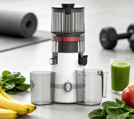 Fresh Smart HJ102B Slow Masticating Juicer   The Smarter, Safer Way to Fresh Juice with 135mm Chute, 200W Cold Press, Self-Cleaning & Family Lock Design (Smart HJ102B Slow Masticating Juicer) - Mądrzejszy, bezpieczniejszy sposób na świeży sok z 135mm chute, 200W Cold Press, samoczyszczalnia i Family Lock Design