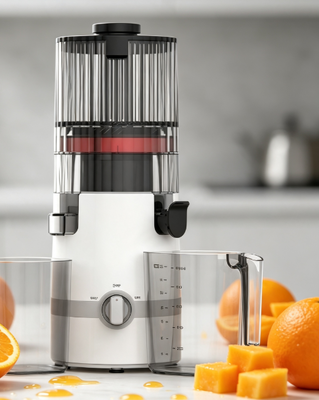 Świeże Smart HJ102B Slow Masticating Juicer Real Food, Real Fast, Real Safe dla Twojej rodziny z 135mm Chute, 200W Cold Press, Self-Cleaning & Lock