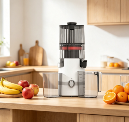Świeża Inteligentna Wolnoobrotowa Sokowirówka HJ102B – Świeży Sok, Świeży Start, Zdrowie dla Świeżej Rodziny z Otworem 135mm, 200W Tłoczenie na Zimno, Samoczyszczenie i Blokada Bezpieczeństwa