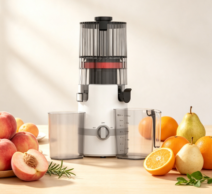 Fresh Smart HJ102B Slow Masticating Juicer - codzienny niezbędny do świeżego, zdrowego soku z 135mm chute, 200W Cold Press, samoczyszczeniem i bezpiecznym zamkiem