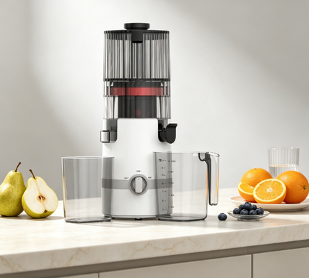 Świeże Smart HJ102B Slow Masticating Juicer   Simple, Safe, Delicious Family Juicing with 135mm Chute, 200W Cold Press, Self-Cleaning & Smart Lock