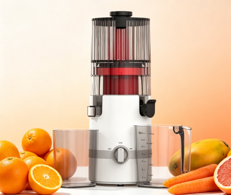 Świeże Smart HJ102B Slow Masticating Juicer Nowy ulubiony urządzenie w kuchni z 135mm chute, 200W Cold Press, samooczyszczeniem i kluczem bezpieczeństwa rodziny