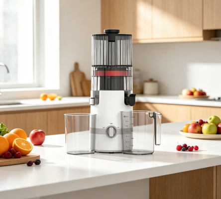Świeże Smart HJ102B Slow Masticating Juicer Codzienne zdrowe zwyczaje Twojej rodziny z 135mm chute, 200W Cold Press, samoczyszczalnia i bezpieczny zamek bezpieczeństwa