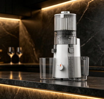 Fresh Smart HJ102A Slow Masticating Juicer 55 RPM Cold Press Extractor z 135mm Whole-Fruit Chute, samooczyszczającym się, bez BPA i cichym silnikiem dla zdrowego życia