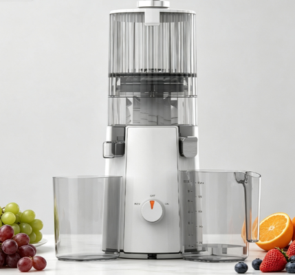 Świeże Smart HJ102A Slow Masticating Juicer Zmienia całe owoce w płynne złoto w sekundy, 55 obrotów na minutę Cold Press, 135 mm szeroki spadochron, samooczyszczający