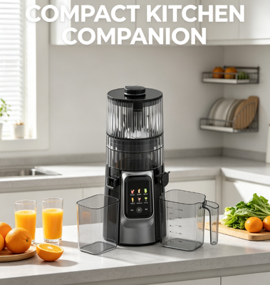 Wolnoobrotowa wyciskarka do soków HJ102D z panelem dotykowym, maszyna do lodów i smoothie