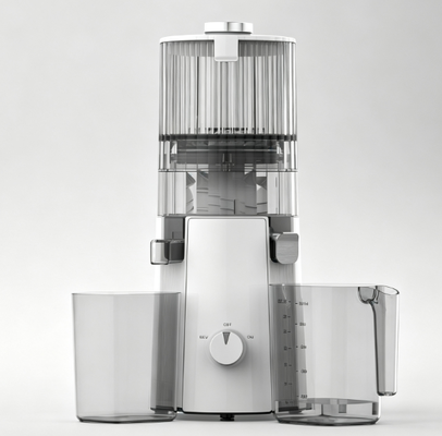 HJ102A Domowa wyciskarka klasy komercyjnej – silnik miedziany 200W, szeroki otwór 135mm, dzbanek na sok 1000ml, pojemnik na pulpę 800ml